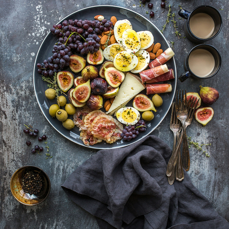 Photo of beautifully
            arranged food